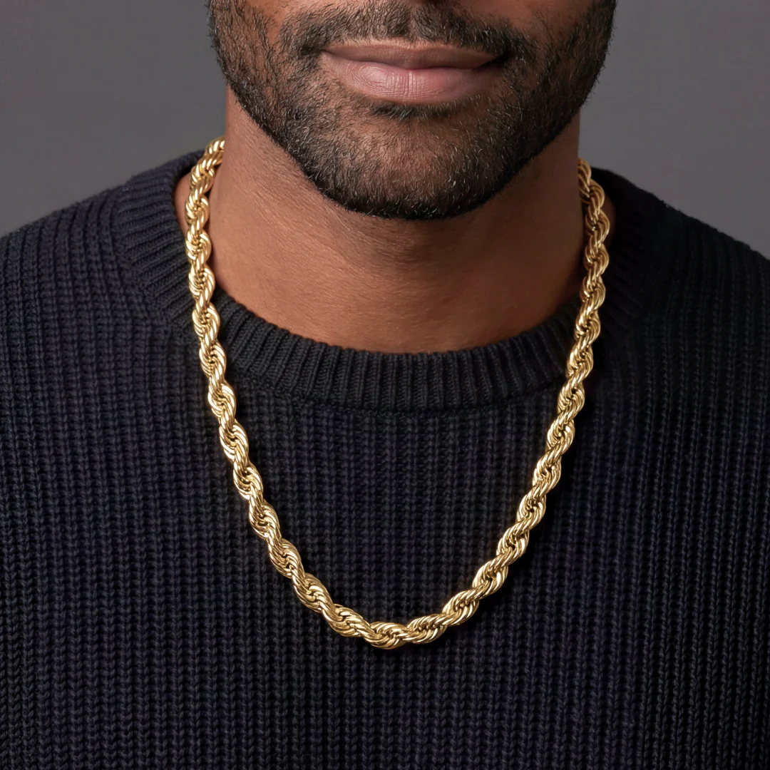 Rope Chain (Gold) - 8mm - Image 2