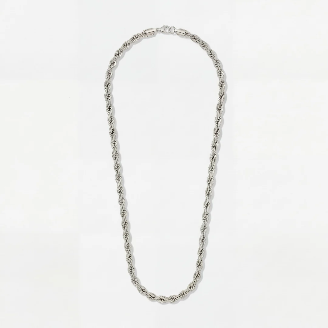 Rope Chain (Silver) - 6mm - Image 3