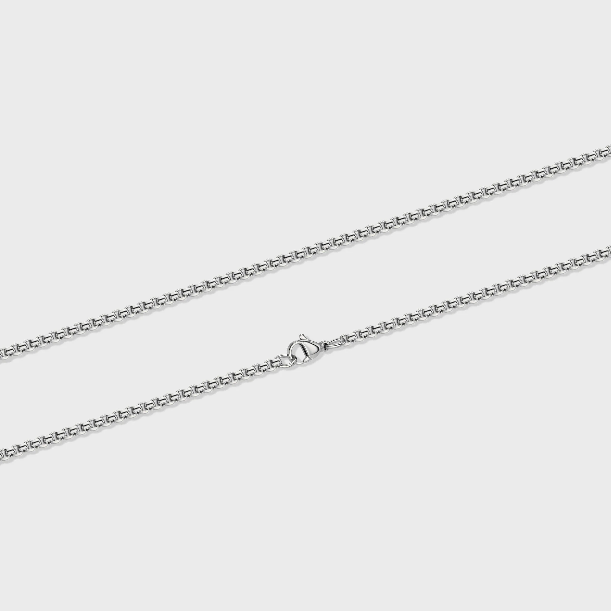 Round Box Chain (Silver) - 3mm - Image 4