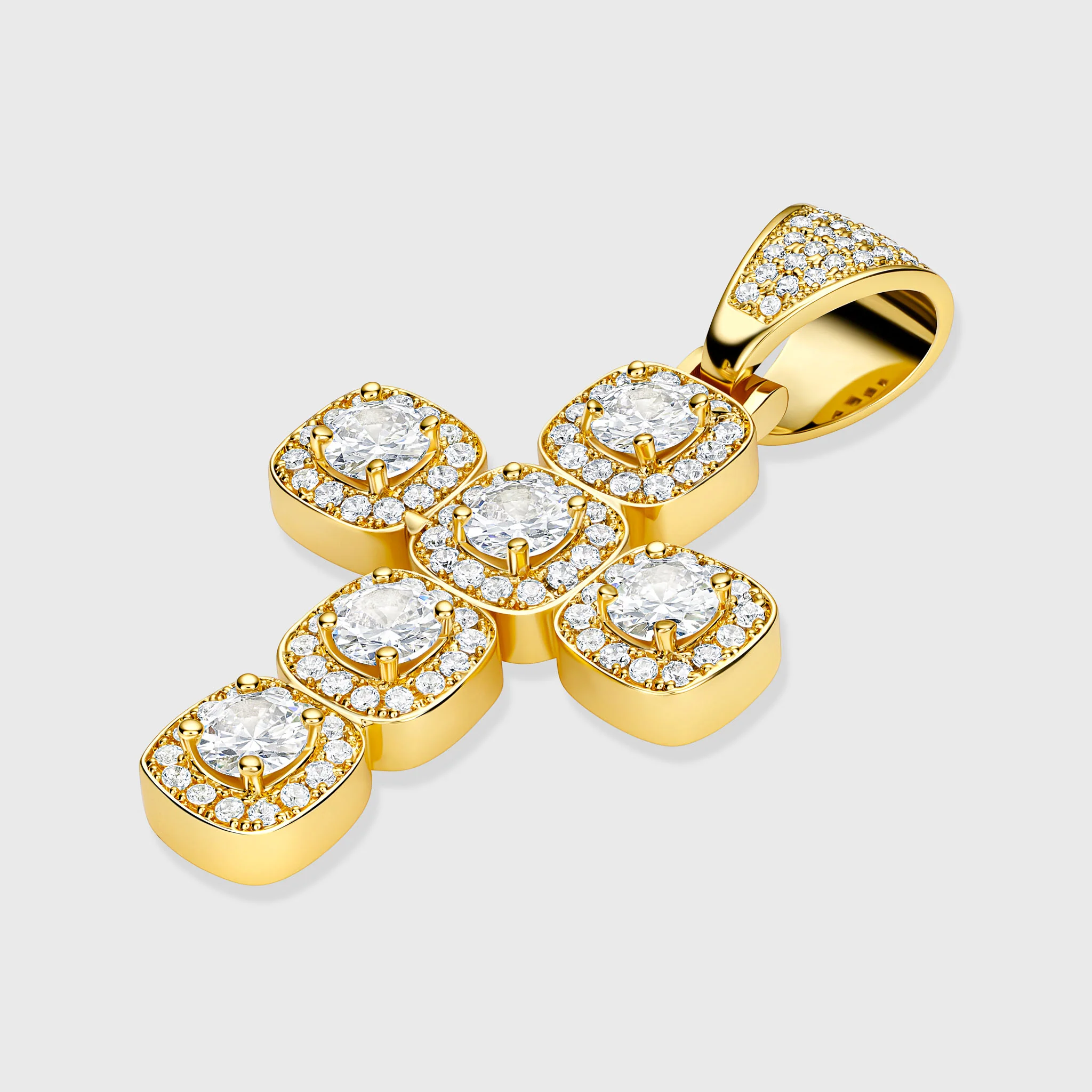 Radiant Cross Pendant (Gold) - Image 3