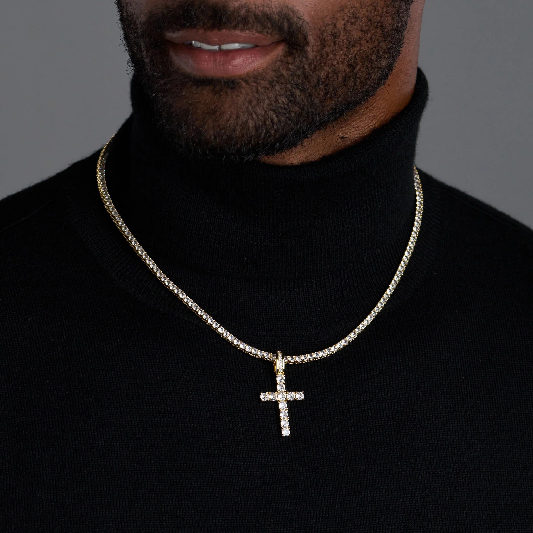 Small Cross Pendant (Gold) - Image 2