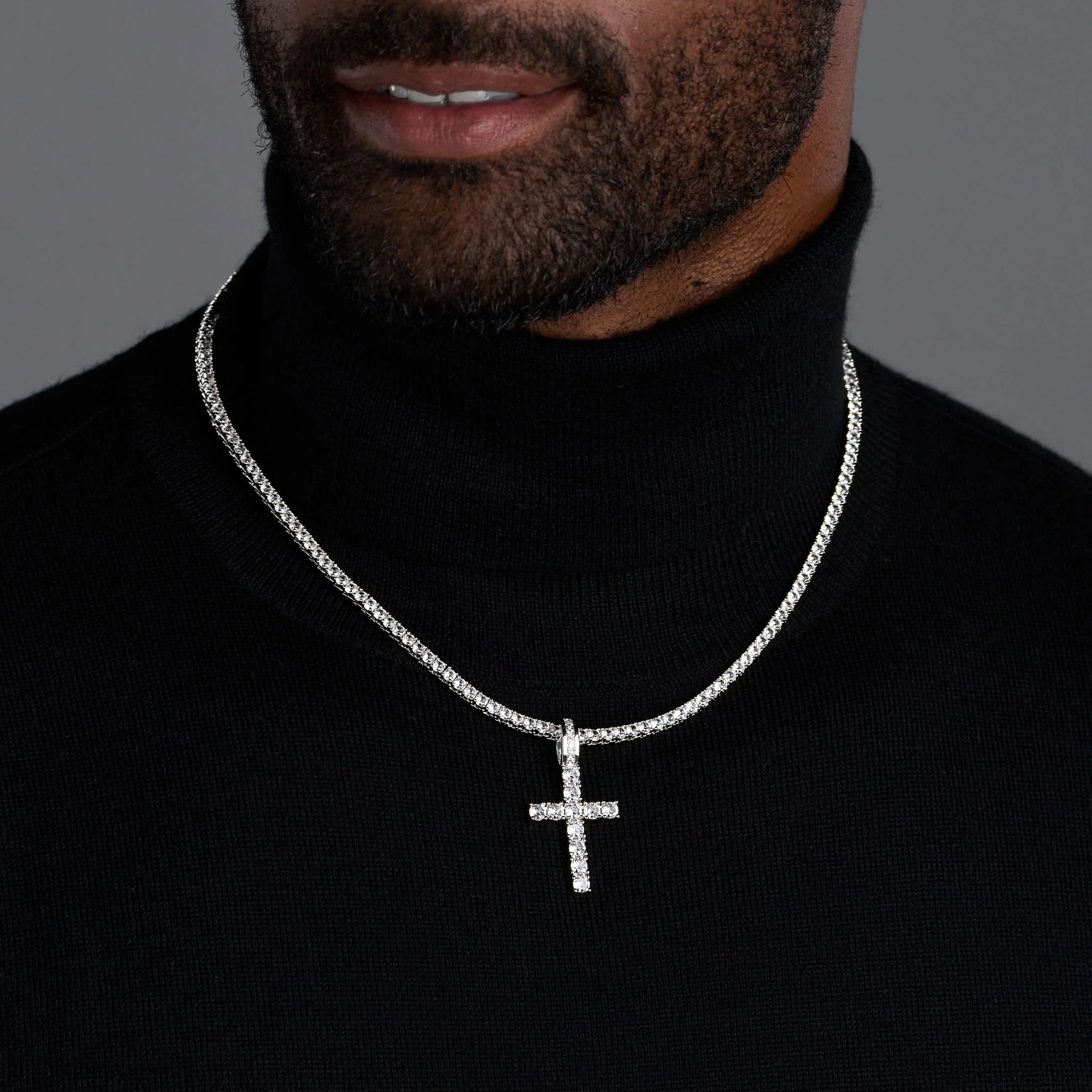Small Cross Pendant (Silver) - Image 2