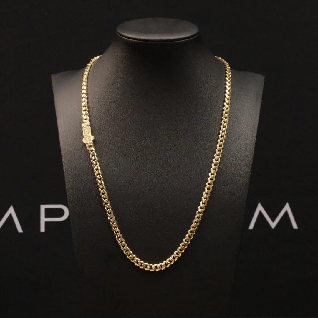 Solid Gold Cuban Link Chain - 5mm