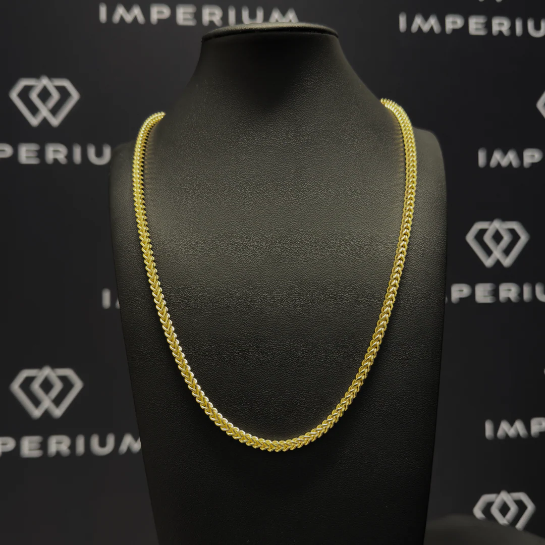 Solid Gold Franco Chain - 4mm