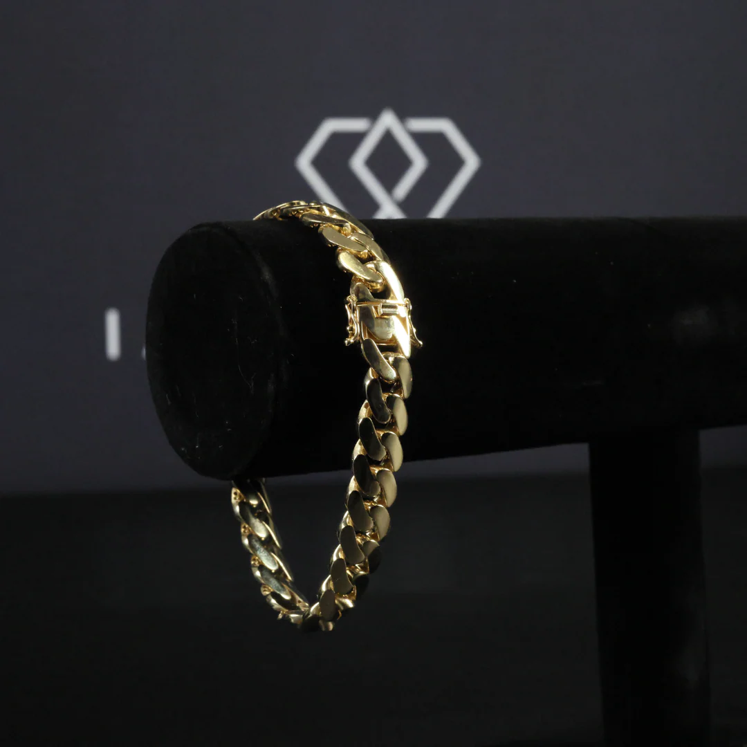 Solid Gold Miami Cuban Link Bracelet - 12mm - Image 3