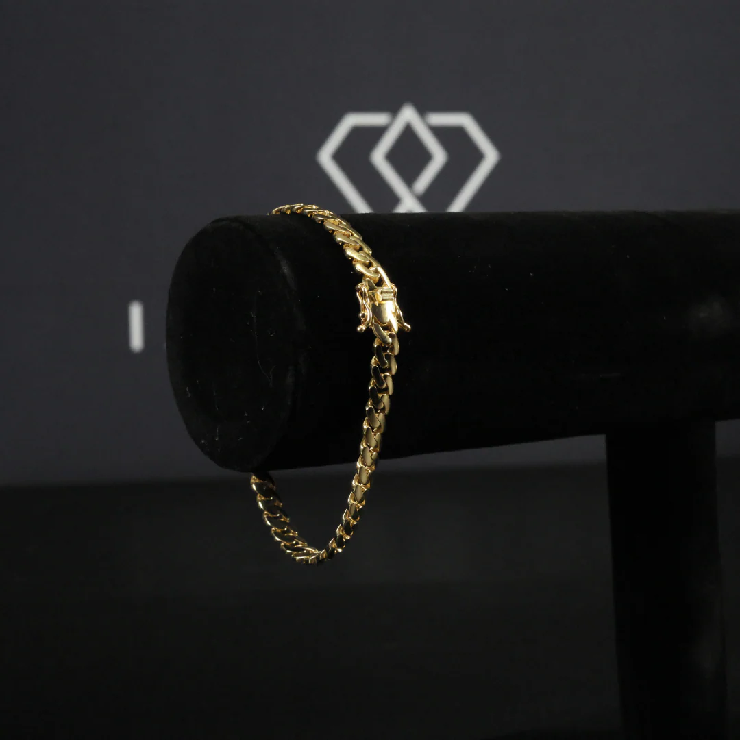 Solid Gold Miami Cuban Link Bracelet - 6mm - Image 3