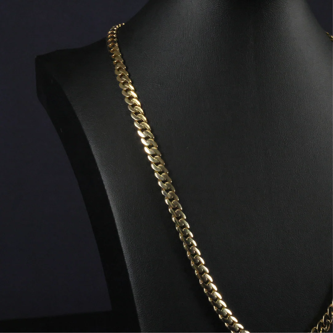 Solid Gold Miami Cuban Link Chain - 6mm - Image 4