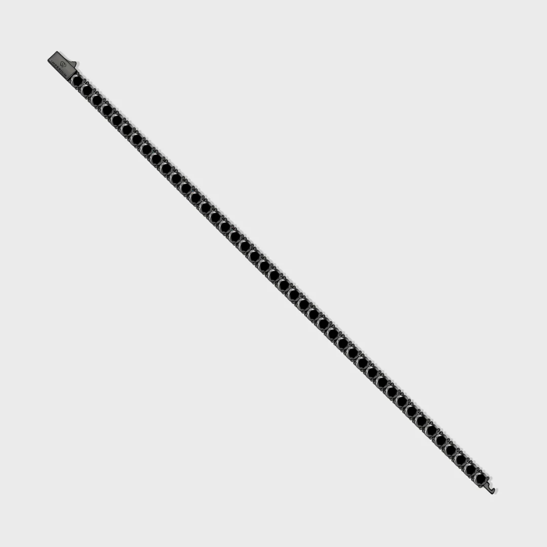 Tennis Bracelet (Black) - 4mm - Image 3