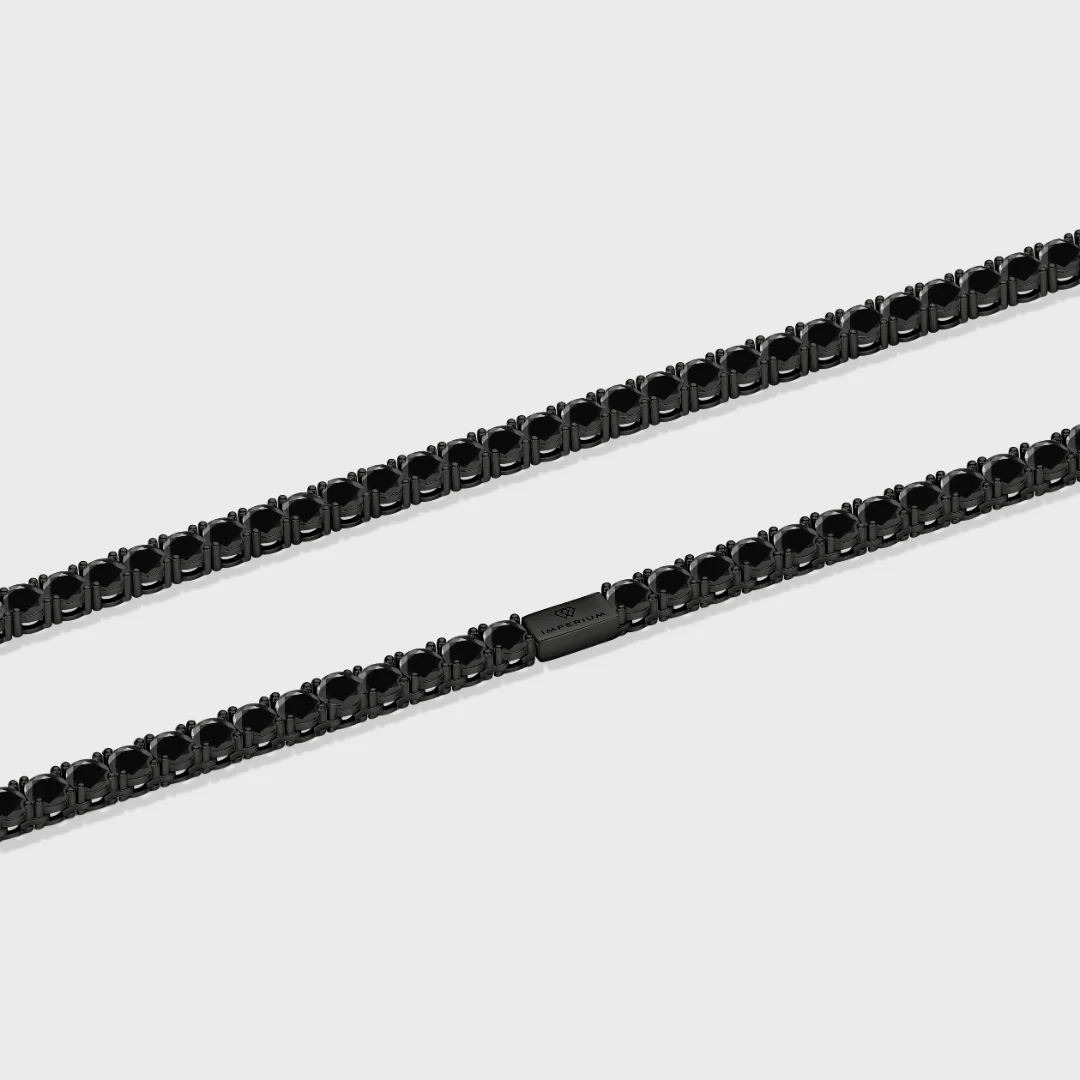 Tennis Chain (Black) - 4mm - Image 3
