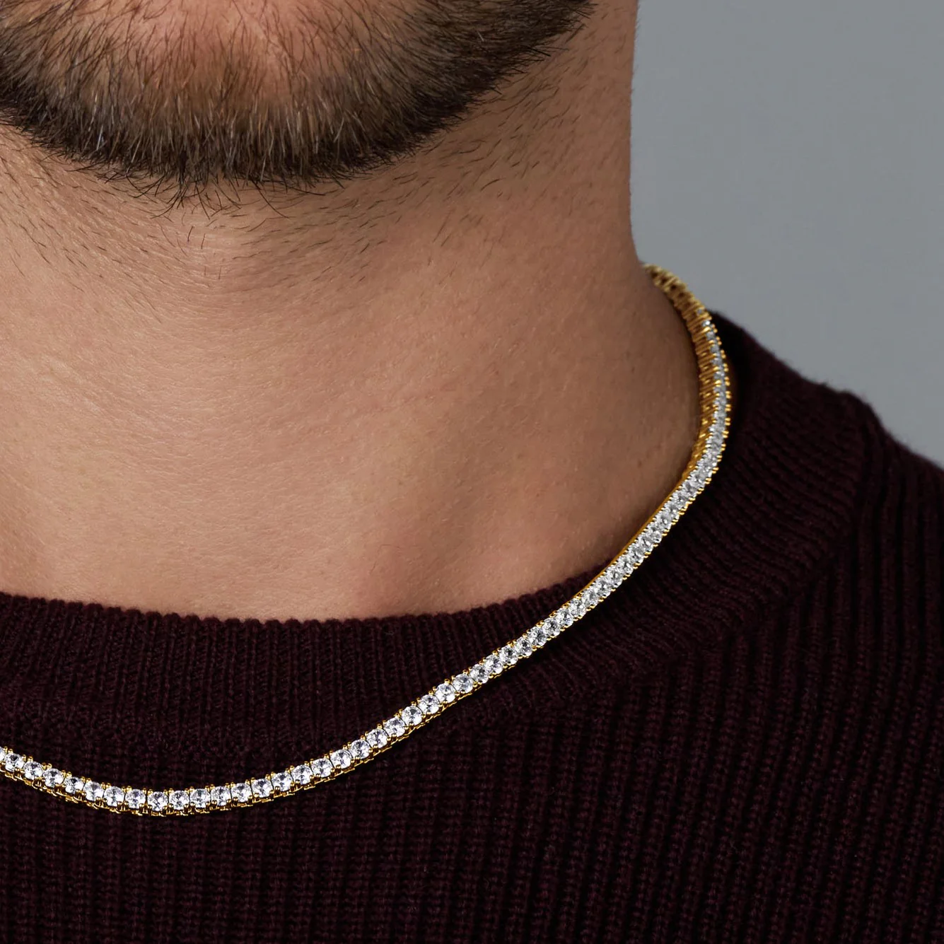Tennis Chain (Gold) - 3mm - Image 5