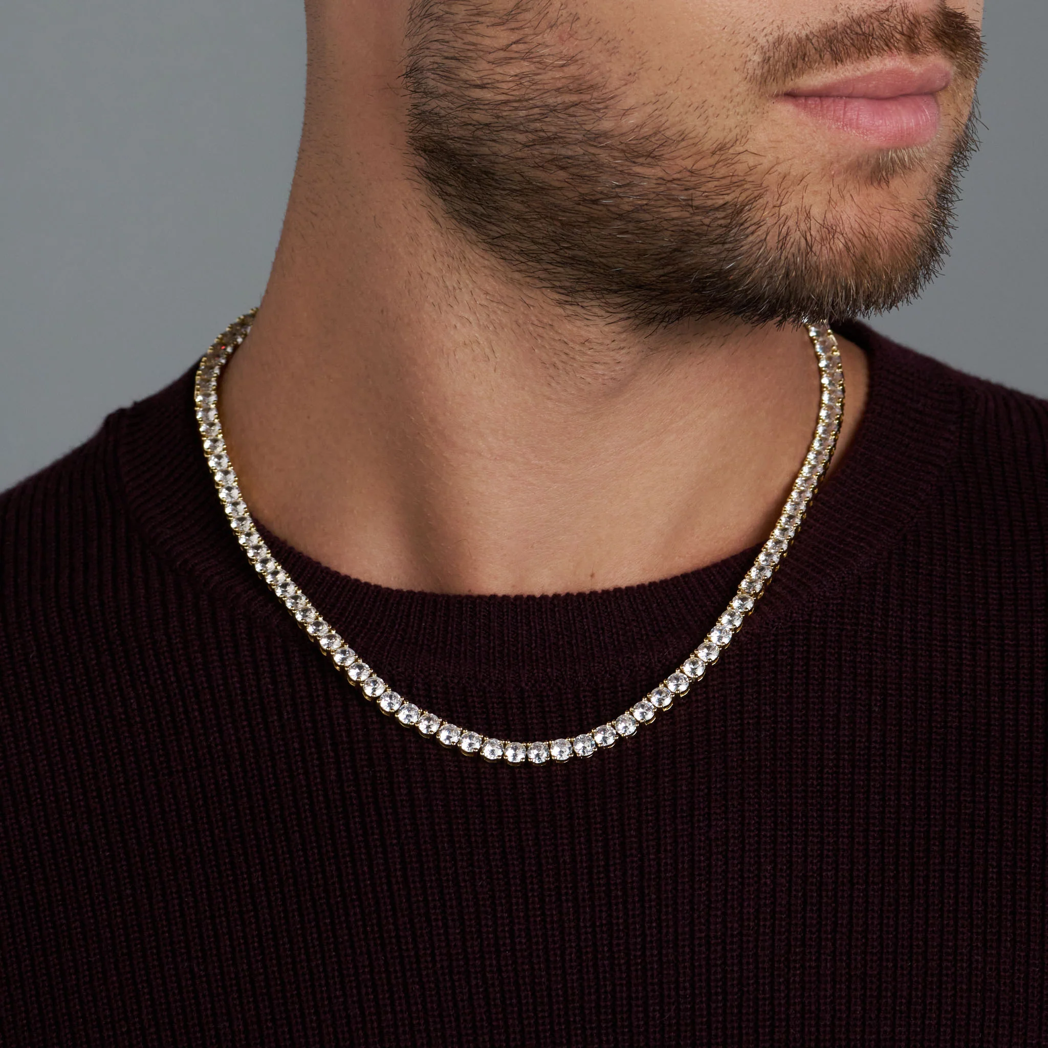 Tennis Chain (Gold) - 5mm - Image 2