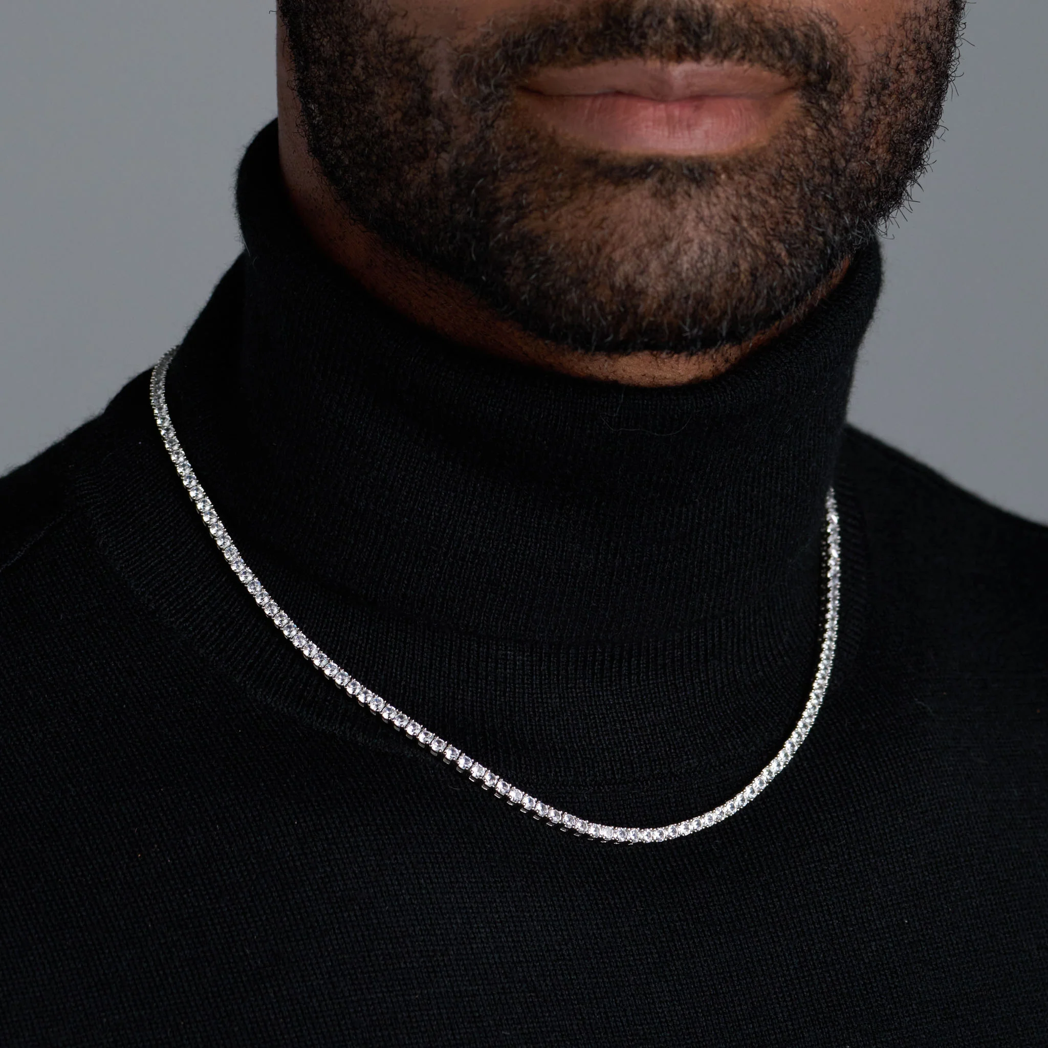 Tennis Chain (Silver) - 3mm - Image 2
