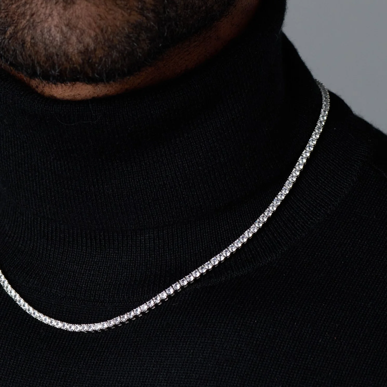 Tennis Chain (Silver) - 3mm - Image 5