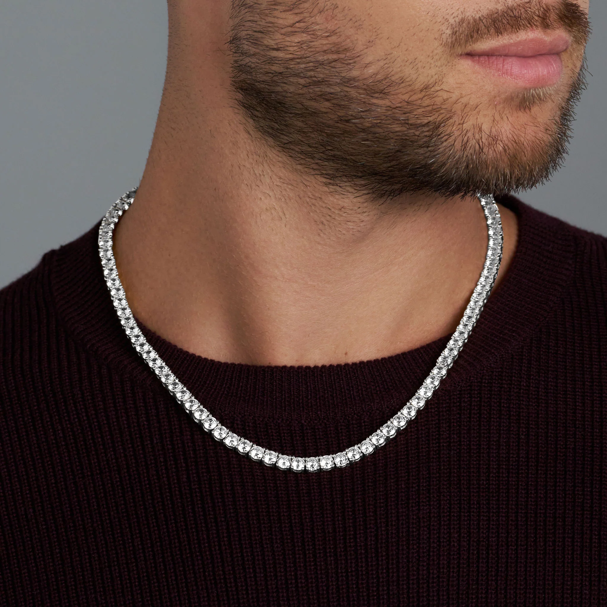 Tennis Chain (Silver) - 5mm - Image 5