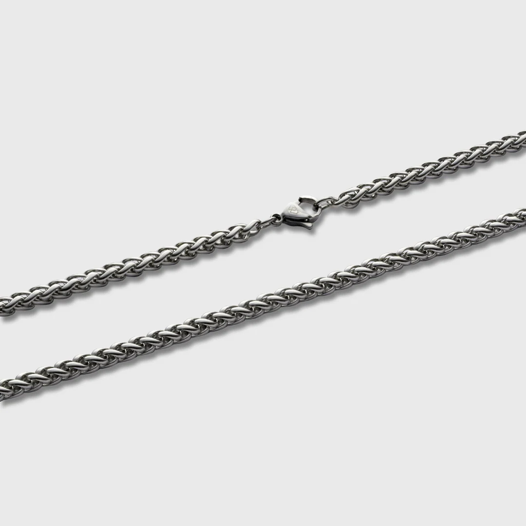 Wheat Chain (Silver) - 4mm - Image 3