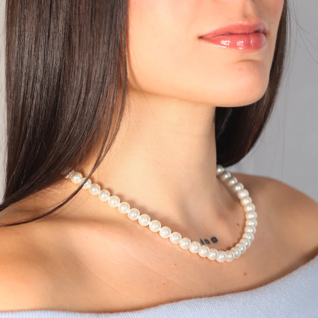 Women's Pearl Necklace - 8mm - Image 4