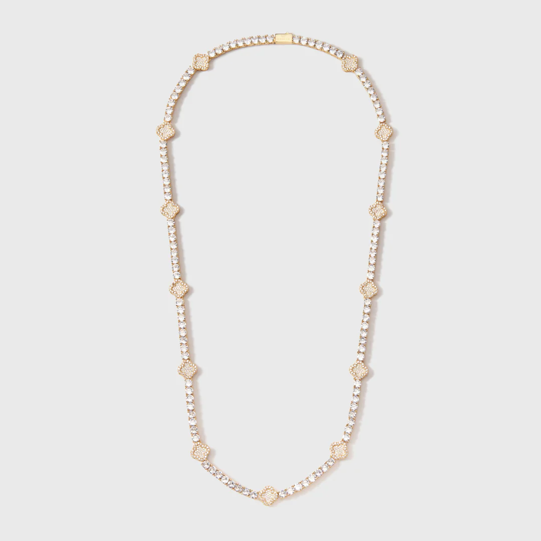 Clover Tennis Chain (Gold) - 4mm - Image 3