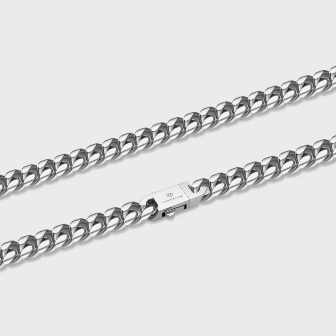 Women's Cuban Chain (Silver) - 8mm - Image 3