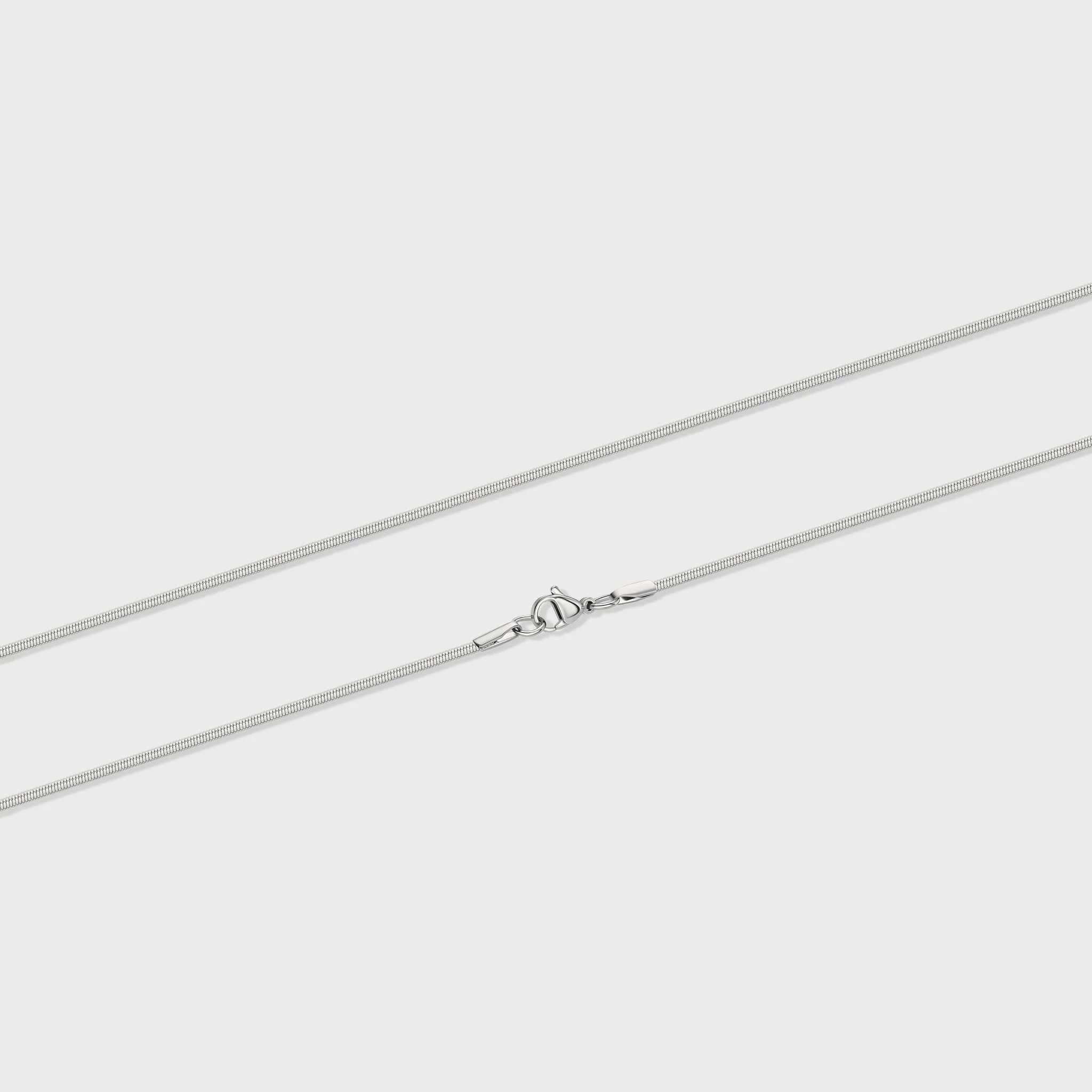 Flat Snake Chain (Silver) - 2mm - Image 4