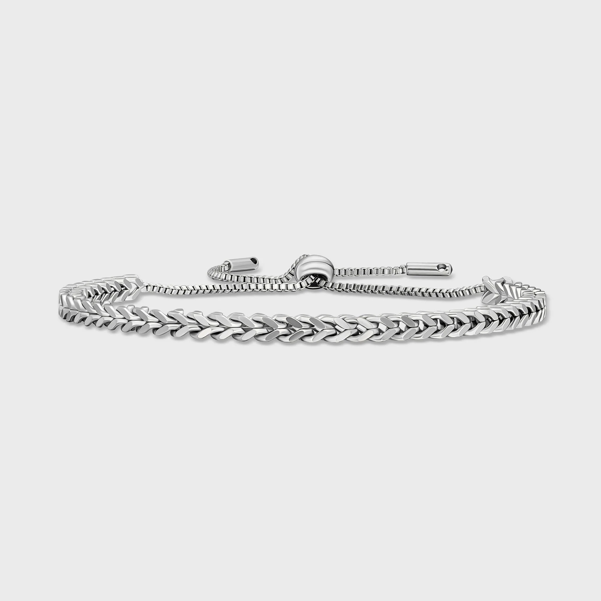Women's Franco Bracelet (Silver) - 3mm - Image 3