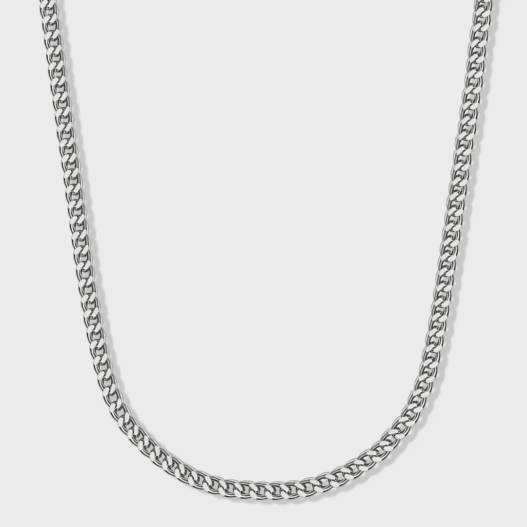 Women's Franco Chain + Bracelet (Silver) - 3mm - Image 3