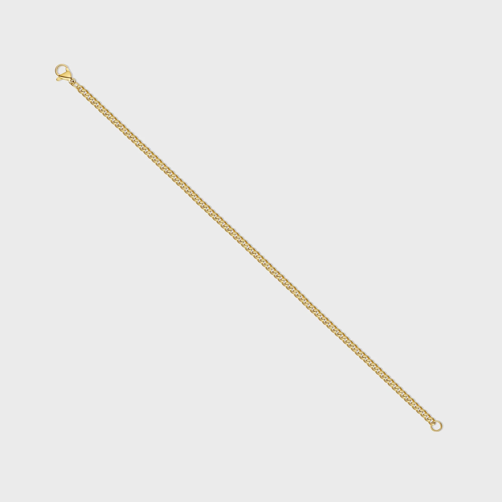 Women's Micro Cuban Bracelet (Gold) - Image 3