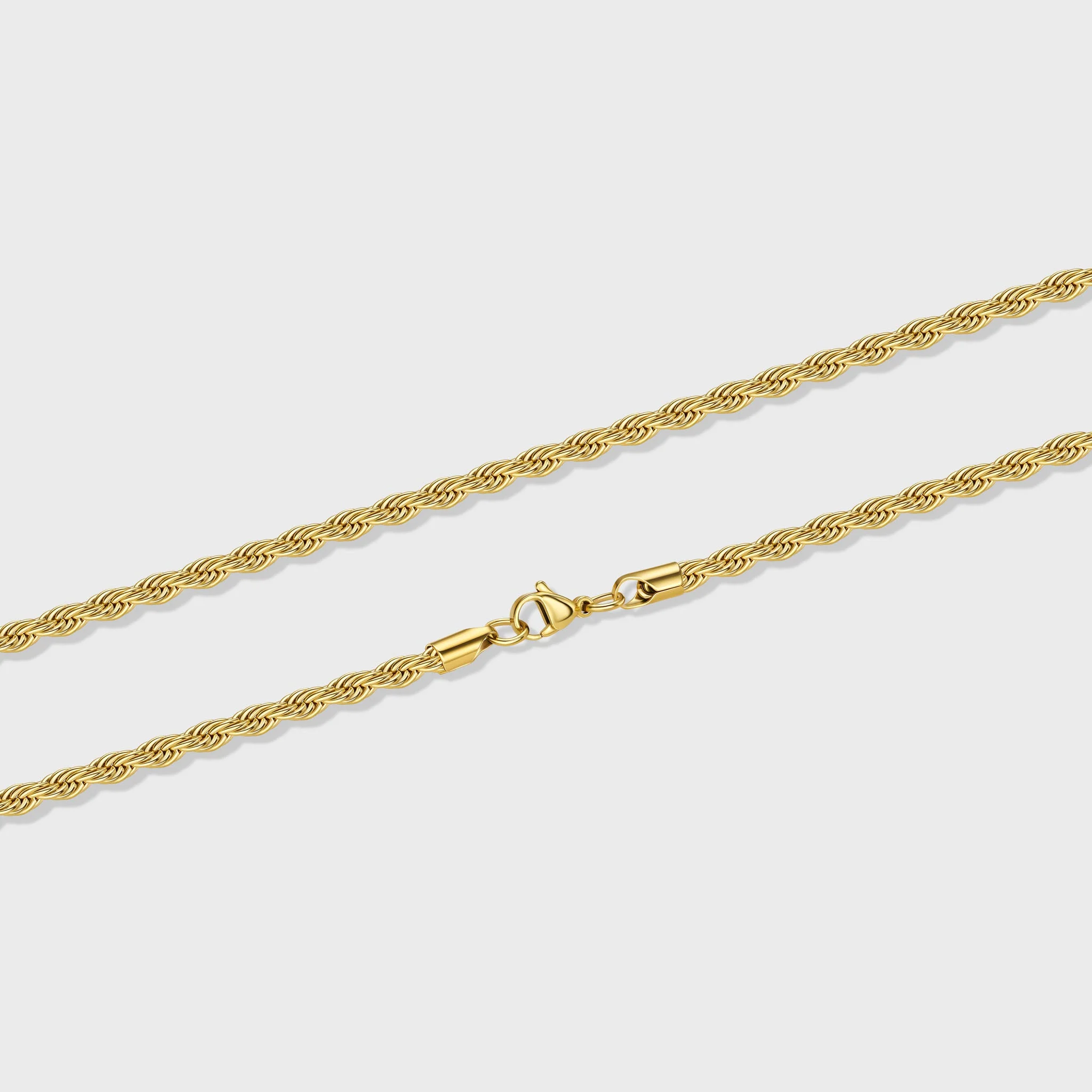 Women's Rope Chain (Gold) - 4mm - Image 3