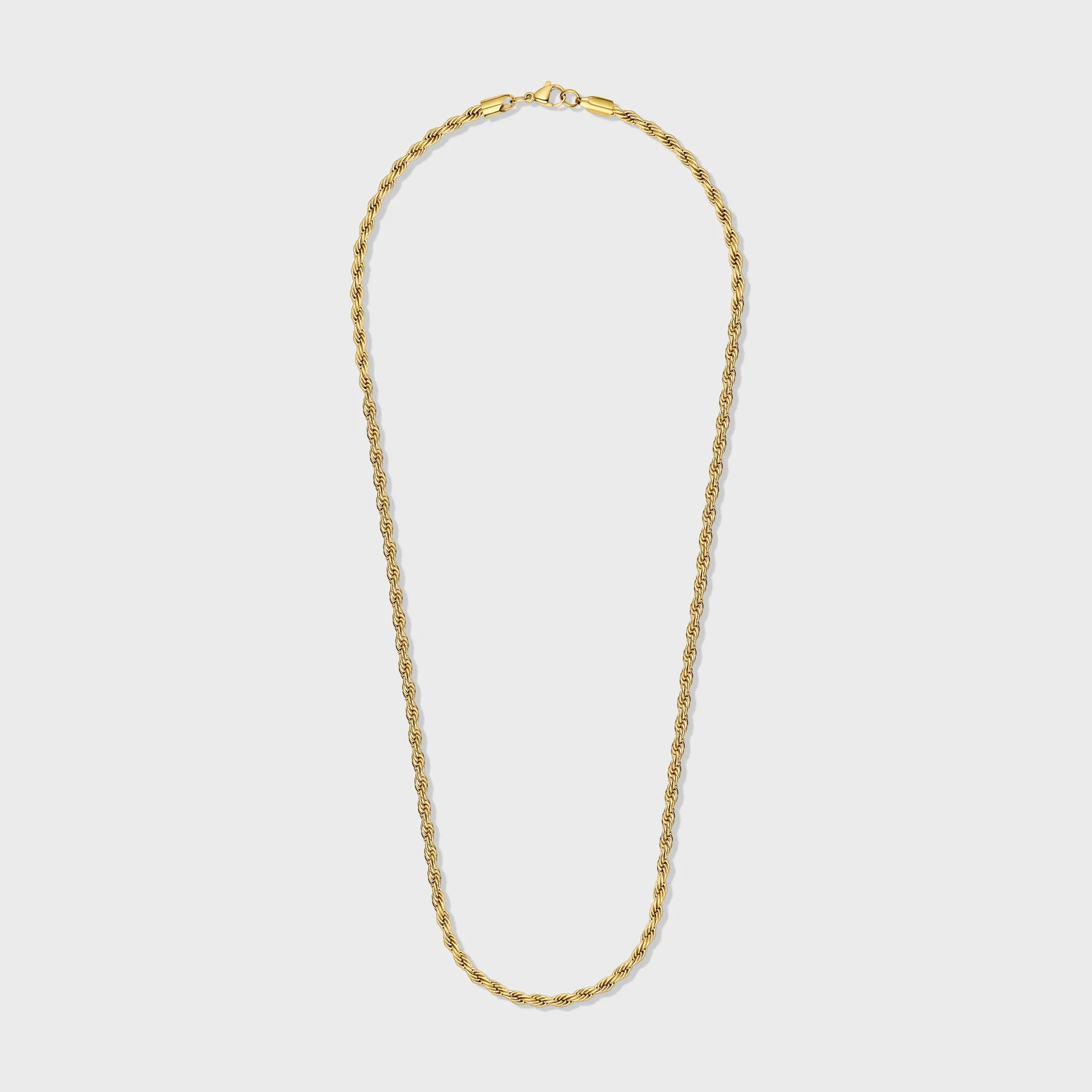Women's Rope Chain (Gold) - 4mm - Image 4