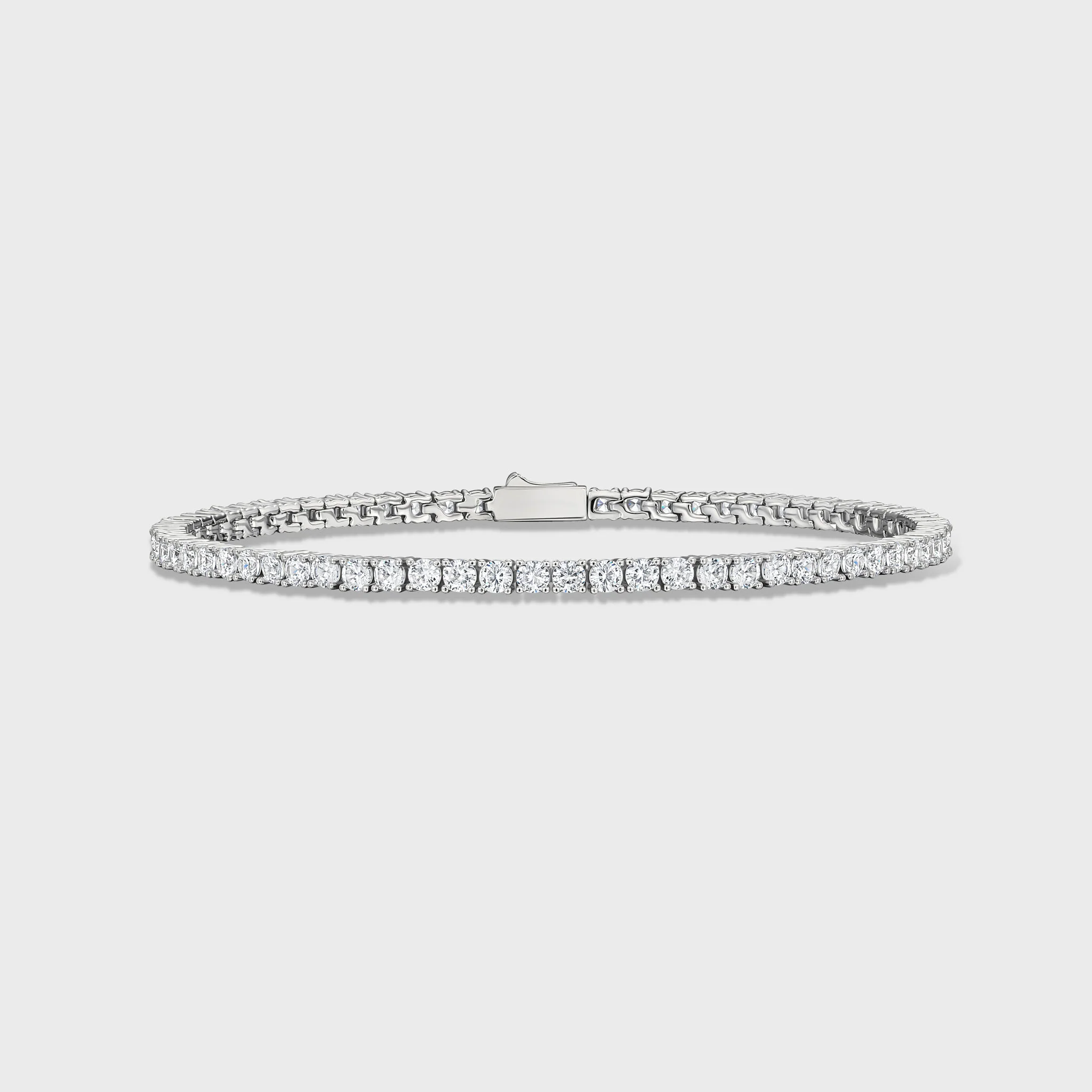 Women's Tennis Chain + Bracelet (Silver) - 3mm - Image 5