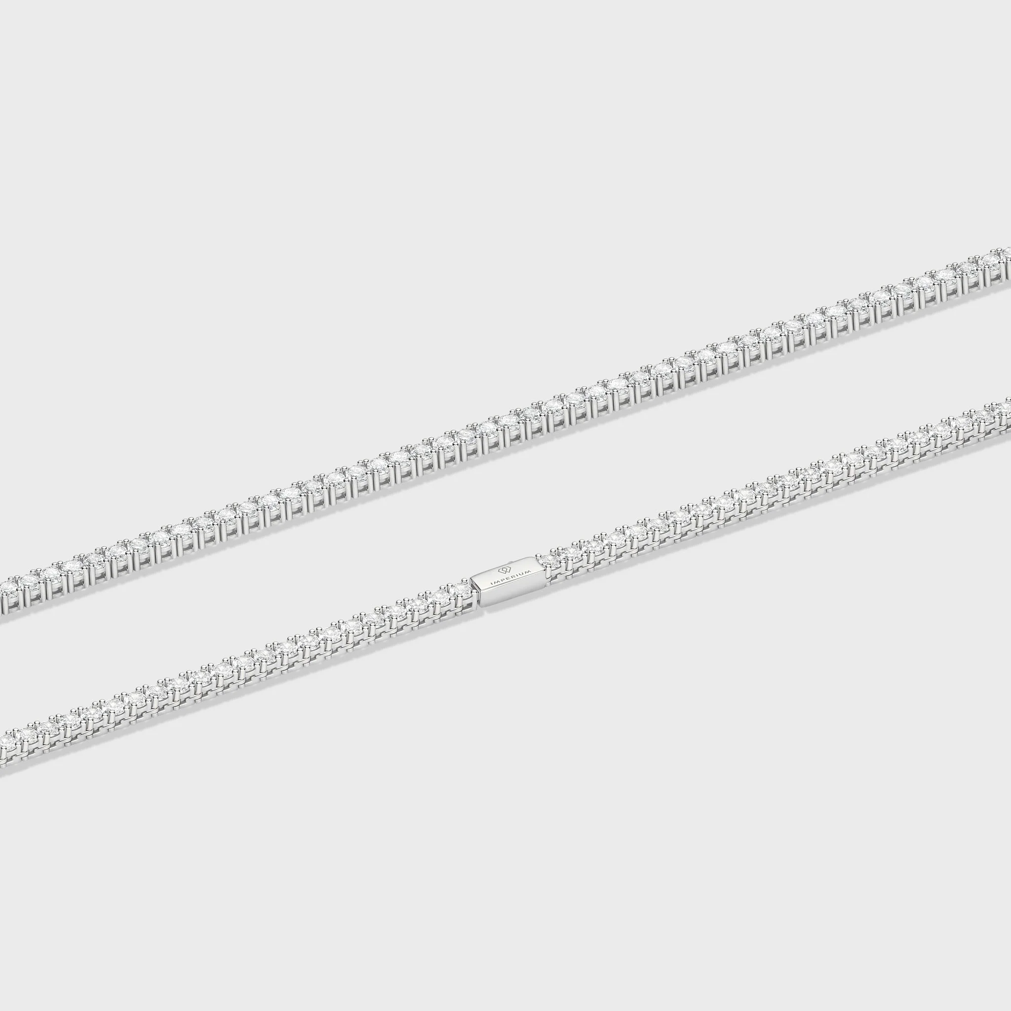Women's Tennis Chain + Bracelet (Silver) - 3mm - Image 6